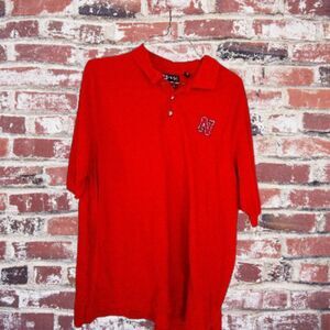 Nebraska Cornhuskers Red Polo Men's XXL Gear for Sports Big and Tall